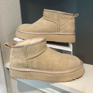 BEACH by Matisse Breckenridge Round Toe Pull On Platform Booties Womens Size 8 M